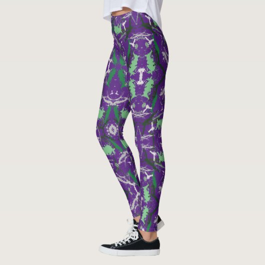 Abstrakter Paint-Spritzer Leggings (Links)