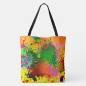Abstrakter Paint-Spritzer Tasche (Rückseite)
