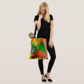Abstrakter Paint-Spritzer Tasche (Am Model)
