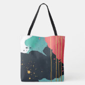 Abstrakter Paint-Spritzer Tasche (Rückseite)