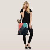 Abstrakter Paint-Spritzer Tasche (Am Model)