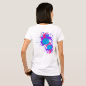 Abstrakter Paint Spritzer Women's Basic T - Shirt (Schwarz voll)