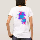 Abstrakter Paint Spritzer Women's Basic T - Shirt (Rückseite)