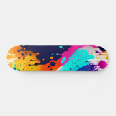 Abstrakter Paint-Tropfen Skateboard (Horizontal)