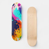 Abstrakter Paint-Tropfen Skateboard (Vorderseite)