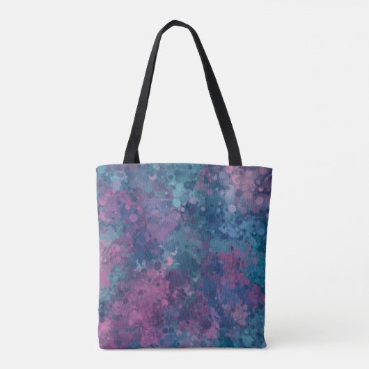 Abstrakter Painterly Spritzer Tasche (Rückseite)