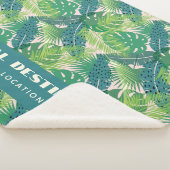 Abstrakter Palm Leaf Muster Sherpadecke (3/4)