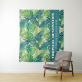 Abstrakter Palm Leaf Muster Wandteppich (Beispiel)