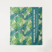 Abstrakter Palm Leaf Muster Wandteppich (Vorderseite)