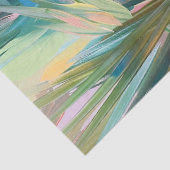 Abstrakter Palm Tree Frond Rosa Hintergrund Decoup Seidenpapier (Detail)