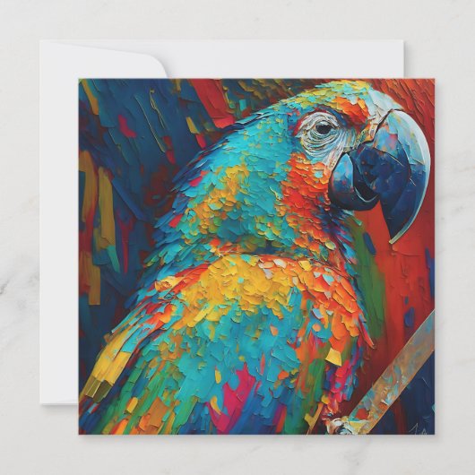 Abstrakter Papagei | Hallo Behaltend in der Touch (Vorderseite)