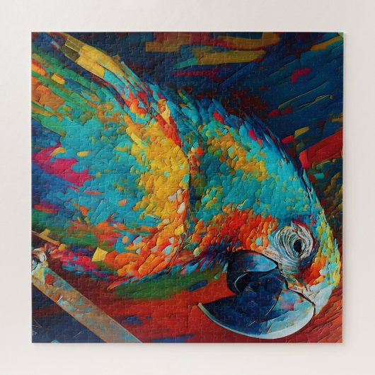Abstrakter Papagei Puzzle (Horizontal)