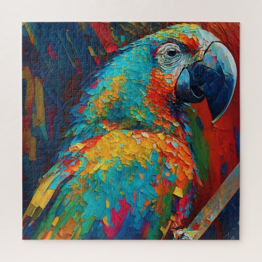 Abstrakter Papagei Puzzle (Vertikal)