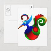 Abstrakter Paradies. Schöne Postkarte (Vorne/Hinten)