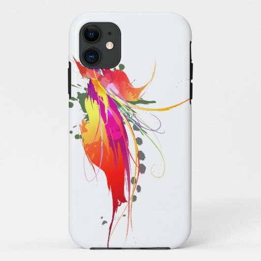 Abstrakter Paradiesvogel Spritzer Case-Mate iPhone Hülle (Rückseite)