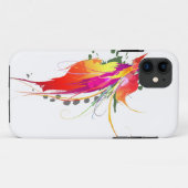 Abstrakter Paradiesvogel Spritzer Case-Mate iPhone Hülle (Rückseite (Horizontal))