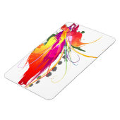 Abstrakter Paradiesvogel Spritzer Magnet (Linke Seite)