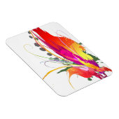Abstrakter Paradiesvogel Spritzer Magnet (Rechte Seite)