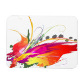 Abstrakter Paradiesvogel Spritzer Magnet (Horizontal)