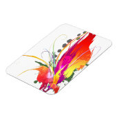 Abstrakter Paradiesvogel Spritzer Magnet (Linke Seite)