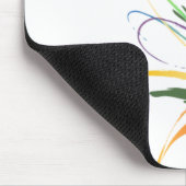 Abstrakter Paradiesvogel Spritzer Mousepad (Ecke)