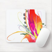 Abstrakter Paradiesvogel Spritzer Mousepad (Mit Mouse)