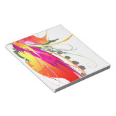 Abstrakter Paradiesvogel Spritzer Notizblock (angewinkelt)