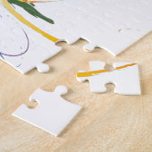 Abstrakter Paradiesvogel Spritzer Puzzle (Seite)