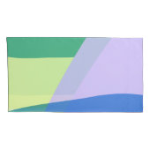 Abstrakter, pastelfarbener Blocklavender grün Kissenbezug (Rückseite-Rechts)