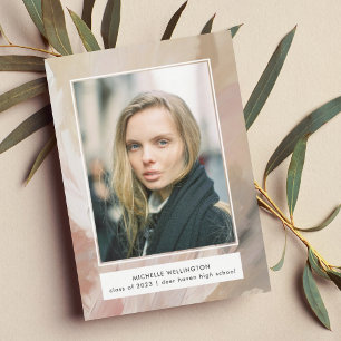 Abstrakter Pastell-Foto-Abschluss Ankündigung