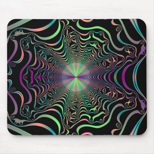 Abstrakter Pastell-Fraktal-Webmousepad Mousepad (Vorne)