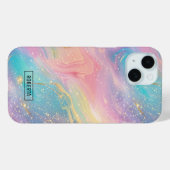 Abstrakter Pastell-Glitzer Nahtloses Muster Case-Mate iPhone Hülle (Rückseite (Horizontal))
