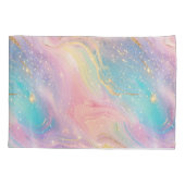 Abstrakter Pastell-Glitzer Nahtloses Muster Kissenbezug (Rückseite)