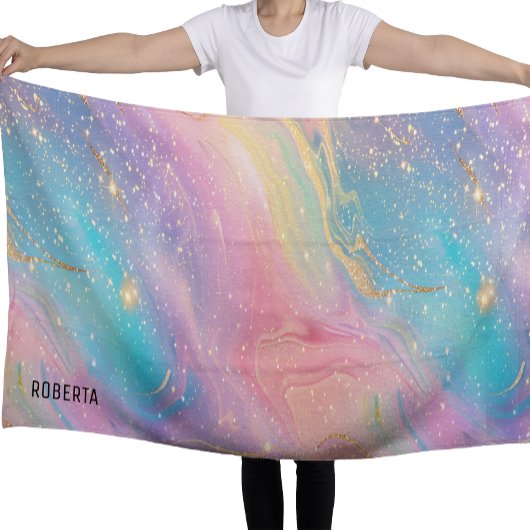 Abstrakter Pastell-Glitzer Nahtloses Muster Strandtuch