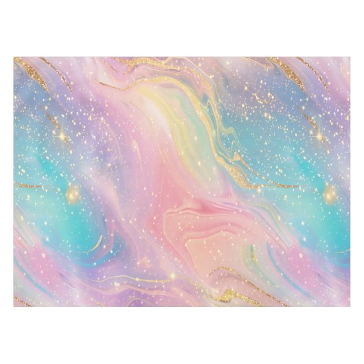 Abstrakter Pastell-Glitzer Nahtloses Muster Tischdecke (Vorderseite (Horizontal))