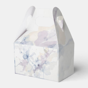 Abstrakter Pastellblauer und Lila Flüssiger Tinten Geschenkschachtel