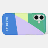 Abstrakter Pastellfarbblock Personalisiert Case-Mate iPhone Hülle (Rückseite (Horizontal))