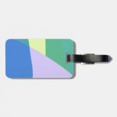Abstrakter Pastellfarbblock Personalisiert Gepäckanhänger (Rückseite horizontal)