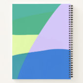 Abstrakter Pastellfarbblock Personalisiert Notizblock (Rückseite)