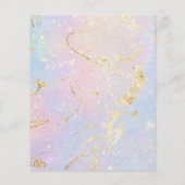 abstrakter pastellfarbener Hintergrund Flyer (Hinten)