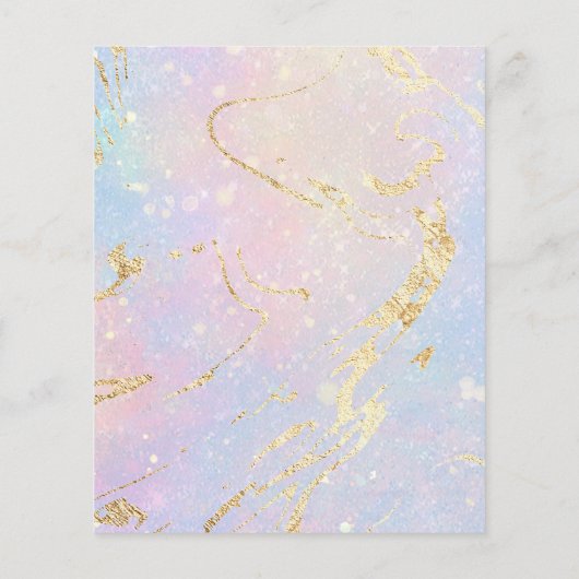 abstrakter pastellfarbener Hintergrund Flyer (Hinten)