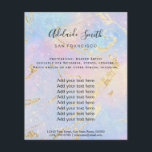 abstrakter pastellfarbener Hintergrund Flyer<br><div class="desc">Schönheitssalon beruflicher Make-up-Künstler Flyer</div>