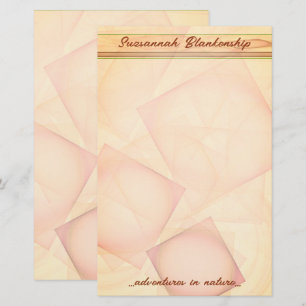Abstrakter pastellgeometrischer Fliesenhintergrund Briefpapier