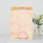 Abstrakter pastellgeometrischer Fliesenhintergrund Briefpapier (Stehend Vorderseite)