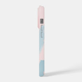 Abstrakter Pastellpinsel iPhone Hülle (Linke Seite)