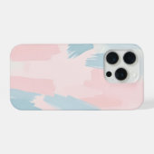 Abstrakter Pastellpinsel iPhone Hülle (Rückseite (Horizontal))