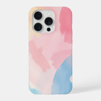 Abstrakter Pastellpinsel iPhone 15 Pro Hülle