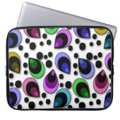 Abstrakter Peacock Feathuster Laptop-Sieb Laptopschutzhülle (Vorderseite)