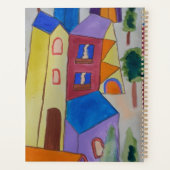 Abstrakter Personalisierter Planer für das Sommerd (Rückseite)