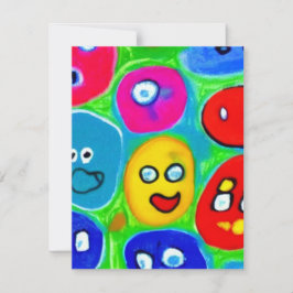 Abstrakter Pet Rock Mitteilungskarte